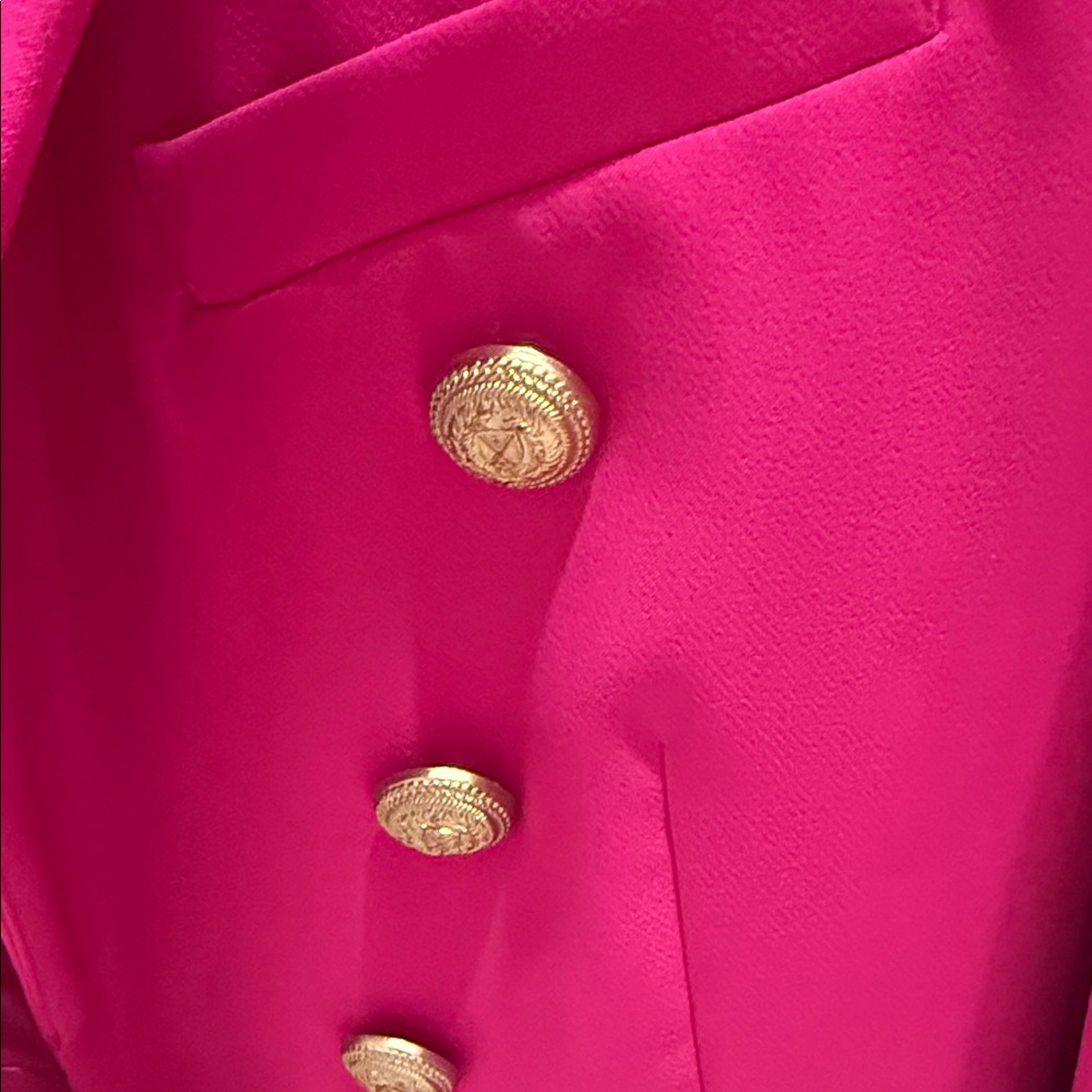Generation LoveWomen's Pink Blazer with Gold Buttons - Picture 2 of 4